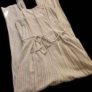 Striped Cream Jumpsuit